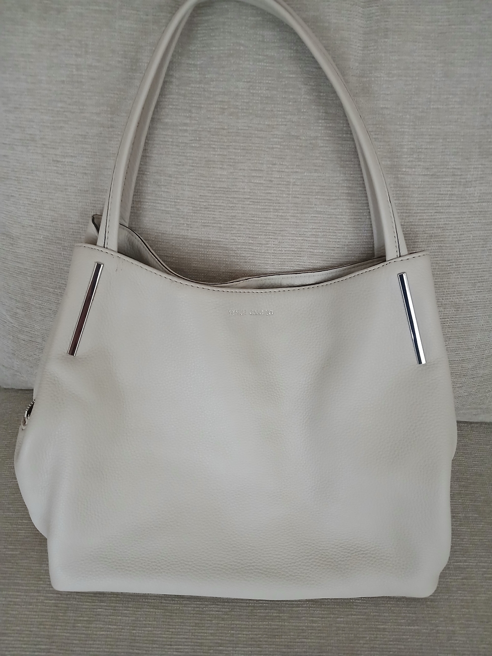 Vince Camuto pebble leather shoulder tote bag